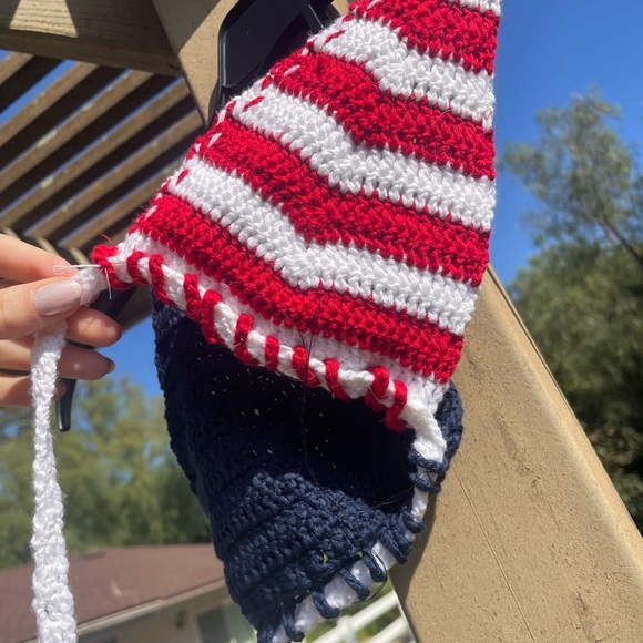 Usa Fourth of July bralette woven top small - Picture 4 of 7